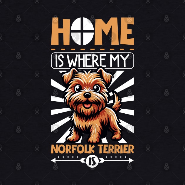 Home is with my Norfolk Terrier by Modern Medieval Design